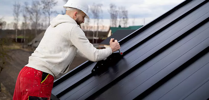 Tin Roof Ridge Cap Installation in Lake Stevens